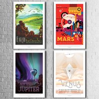 4Er Set Kunstdruck Poster A3 „Planeten" Weltraum Nasa Space Jpl Erde Science Bild 4Er Set Kunstdruck Poster A3 „Planeten" Weltraum Nasa Space Jpl Erde Science Bild von NukularDesign
