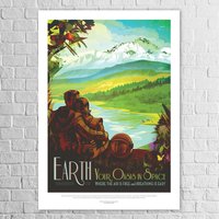 Kunstdruck Poster A3 „Earth" Weltraum Nasa Space Jpl Erde Science Bild Gemälde Kunstdruck Poster A3 „Earth" Weltraum Nasa Space Jpl Erde Science Bild Gemälde von NukularDesign