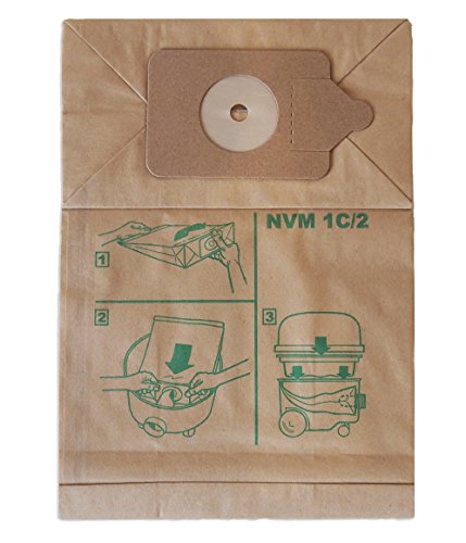 Numatic 604100 Staubsauger-Papier-Filterbeutel NVM-1C/2 2-lagig (1VE = 10 Stück) von Numatic