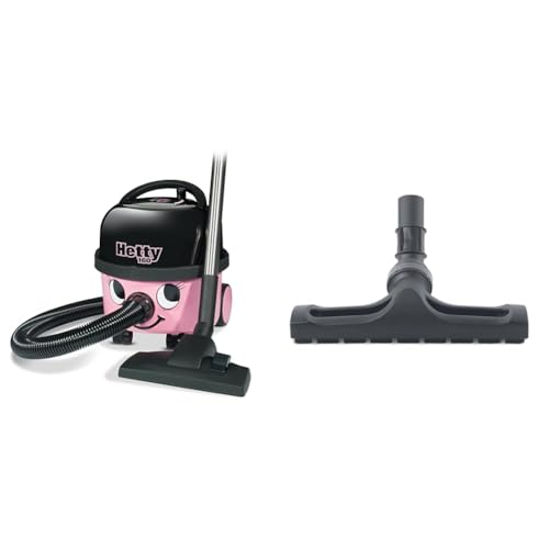 Numatic 903371 Staubsauger, Classic pink & 900918 Bodendüse 300 mm mit Bürsten und Laufrollen für Zubehör mit Durchmesser 32 mm, schwarz von Numatic