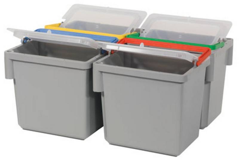 Numatic Putzwagen Schwenkbarer 4-Liter Eimer, grau mit farbcodiertem Henkel (gelb) von Numatic