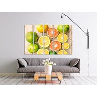 Citrus Wanddekoration Foto Leinwand Früchte Wandkunst Home Dekor Druck Auf Natur Wand Kunstdruck Poster von NumberOneUA