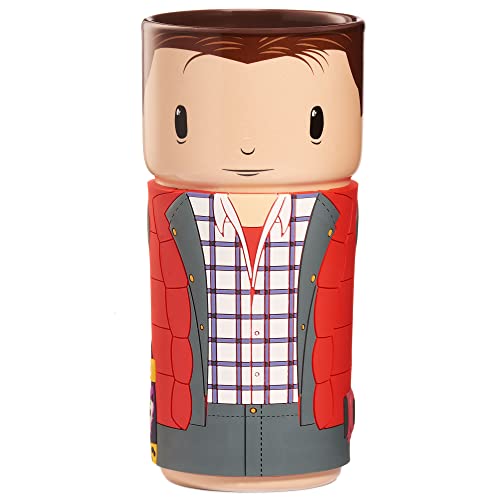 Numskull Back to The Future Marty McFly CosCup - Keramiktasse mit Gummihülse, 400 ml - Offizieller Merchandise-Artikel von CosCups