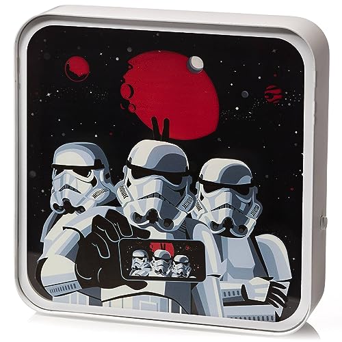 Numskull Offizielle Stormtroopr Perspex Logo Schreibtischlampe Wandleuchte für Schlafzimmer, Büro, Zuhause, Studium, Arbeit - Offizielle Stormtrooper-Merchandise von numskull