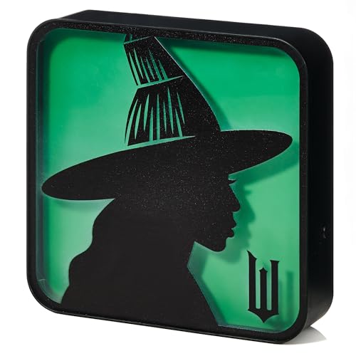 Numskull Offizielle Wicked Acryl-Lampe Elphaba die Hexe – Schreibtischlampe Wandlicht für Schlafzimmer, Büro, Zuhause, Lernen, Arbeit – Offizielles Wicked-Merchandise von Numskull