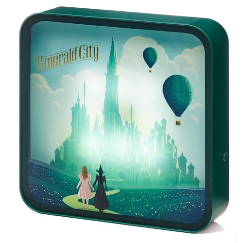 Numskull Offizielle Wicked LED-Leuchtbox aus Acryl – Elphaba & Glinda Design – USB-betrieben oder batteriebetrieben – Für Schreibtisch, Regal oder Wandmontage von Numskull