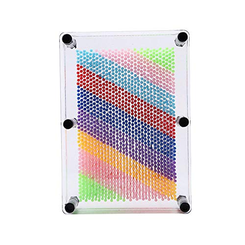 3D Pin Art, Pin Art Board, Dekoration Novel Pin Art Spielzeug, robuster Kunststoff für Home Office(Transparent medium) von Nunafey