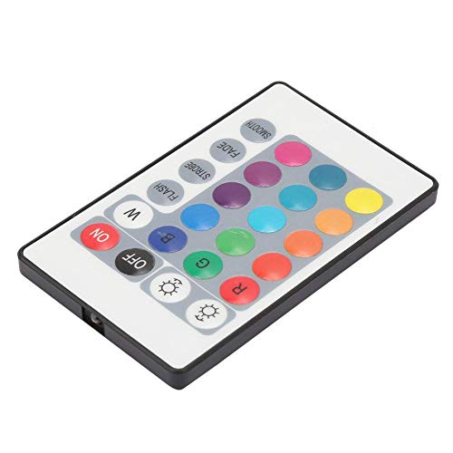 IR-Lichtleistenfernbedienung, USB 24Key 5-24V 0,5 m / 1 m Lichtleistenfernbedienung, für LED-Licht für RGB-Licht(Line length 0.5 meters) von Nunafey