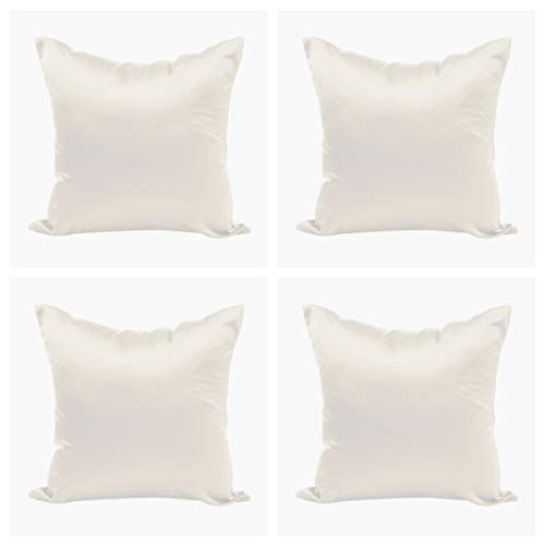 Nunbee 4 Stück Kissenbezug Einfarbiger Stil IMITIERT SEIDENSTOFF Wohnzimmer deko kissenhülle Kopfkissenbezug Bettkissenbezug deko Kissen Autodekoration Sofa Cover, Weiß 45 * 45cm Nunbee 4 Stück Kissenbezug Einfarbiger Stil IMITIERT SEIDENSTOFF Wohnzimmer deko kissenhülle Kopfkissenbezug Bettkissenbezug deko Kissen Autodekoration Sofa Cover, Weiß 45 * 45cm von Nunubee