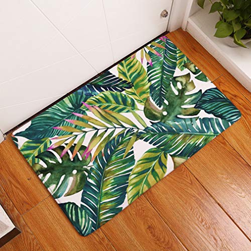 Nunbee Fußmatte Druck Designe Anti Rutsch Unterlage Wasseraufnahme Praktische Teppich Schmutzfangmatte Haustür Flur Innenbereich Aussen Lustig, Blätter 10 40 * 60cm von Nunubee