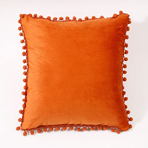 Nunubee Europäisches Sofa-Kissenbezug Kissen Büro Softy-Kissen Covenant Home Bellar Orange 50 * 50cm von Nunubee