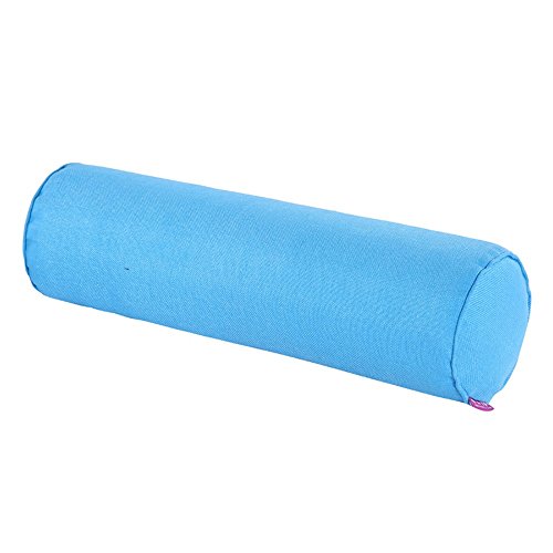 Nunubee Flachs einfarbig Candy Pillow Roll Polster Kissen Schwangerschaftskissen Nackenkissen für Home Bed Sofakissen 20X100CM Sky Blue von Nunubee