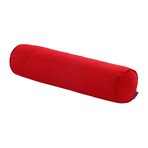 Nunubee Flachs einfarbig Candy Pillow Roll Polster Kissen Schwangerschaftskissen Nackenkissen für Home Bed Sofakissen 7.9X31.5 Zoll Rot von Nunubee
