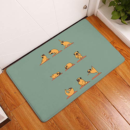 Nunubee Fußmatte, Flanell, innen und außen, rutschfest, saugfähig, wasserfest, Tier-A, Farbe 10, 50*80 Nunubee Fußmatte, Flanell, innen und außen, rutschfest, saugfähig, wasserfest, Tier-A, Farbe 10, 50*80 von Nunubee