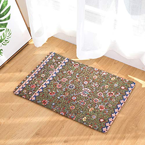 Nunubee Fußmatte Boho-Stil Designe Anti Rutsch Unterlage Wasseraufnahme Teppich Praktische Schmutzfangmatte Haustür Flur Innenbereich Aussen Lustig (Boho-Stil 10-19.7x31.5 Zoll /50x80cm) von Nunubee