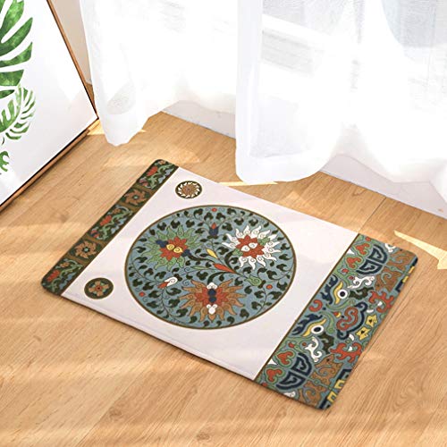 Nunubee Fußmatte Boho-Stil Designe Anti Rutsch Unterlage Wasseraufnahme Teppich Praktische Schmutzfangmatte Haustür Flur Innenbereich Aussen Lustig (Boho-Stil 13-19.7x31.5 Zoll /50x80cm) von Nunubee