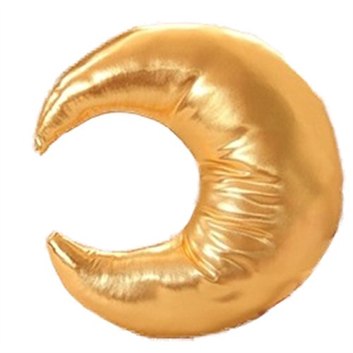 Nunubee Liebe fünfzackige Stern Bogen EIS Spielzeug Kissen PU Leinwand PP Baumwolle Sofa Büro dekorative, goldenen Mond 30 * 30cm von Nunubee