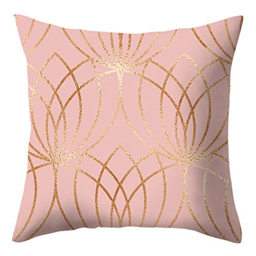 Nunubee Pfirsichhaut Kissenbezug HomePattern Ethnic Style Pink 45 * 45cm-31# von Nunubee