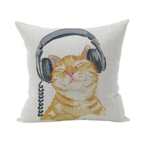 Nunubee Süße Tiere Geschenk Kissenbezug Dekoration Kissen Accessory für Haus und Auto Katze Stil 2 Nunubee Süße Tiere Geschenk Kissenbezug Dekoration Kissen Accessory für Haus und Auto Katze Stil 2 von Nunubee