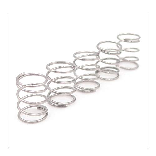 Druckfeder Rückstellfeder Druckfeder Edelstahl 304 Nicht korrosiv Federstahldraht Durchmesser 1,2 mm Außen-Ø 20mm Länge 10mm-50mm 10Pcs (Length : 20mm) von Nuojie