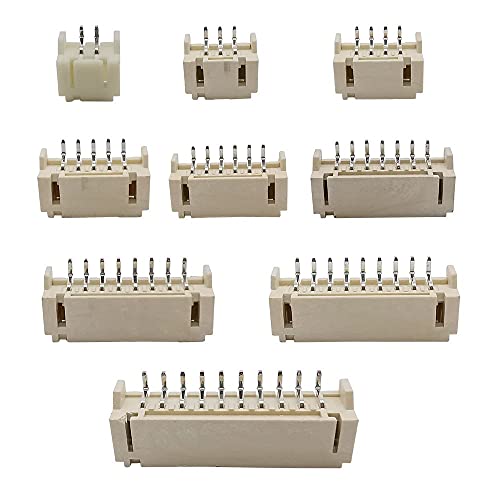 Steckverbinder anschließen 100 STÜCKE PH 2,0 Pitch 2.0mm Horizontale SMD-Buchse Patch-Anschlüsse Stecker-Anschlüsse 2P 3P 4P 5P 6P 7P 8P 9P 10PIn SMD-Stecker (Color : 9 Pin) von Nuojie