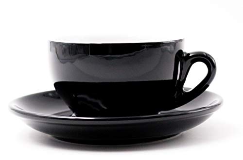 Nuova Point Cappuccinotasse PALERMO schwarz 200 ml - 6 Tassen von Nuova Point