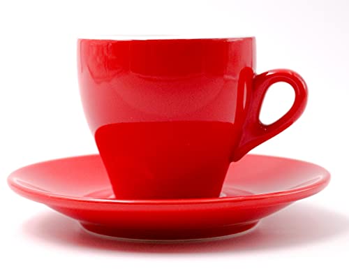 Nuova Point Kaffeetasse/Cappuccinotasse MILANO rot 160 ml - 6 Tassen von Nuova Point