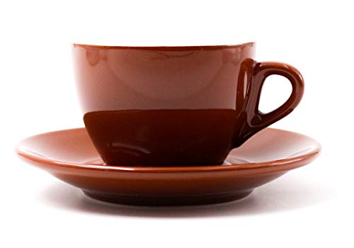 Nuova Point Kaffeetasse/Cappuccinotasse PALERMO braun 170 ml - 6 Tassen von Nuova Point