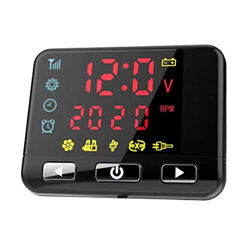 Nupaque 12V/24V LCD Monitor Standheizung Schalter Auto Heizung Gerät Controller für Auto Track Lufterhitzer von Nupaque
