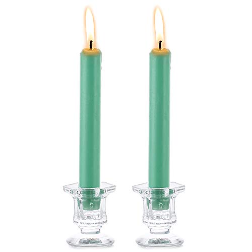 NUPTIO 2 Stück Glaskegel Kerzenhalter Kerzenhalter 2.3 Zoll Hoch Hochzeiten, Partybevorzugung, Reki, Meditation von NUPTIO