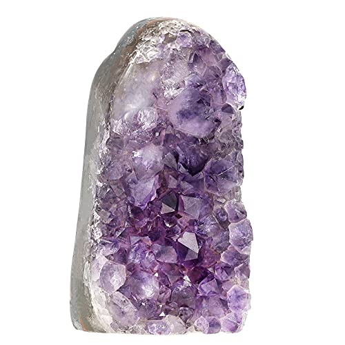 Nupuyai Amethyst Druse Groß Kristall Rohstein Dekoration, Natürlicher Amethyst Drusensegment Stein Cluster Quarz Crystal Dekorative Steine（1000g-1200g） von Nupuyai