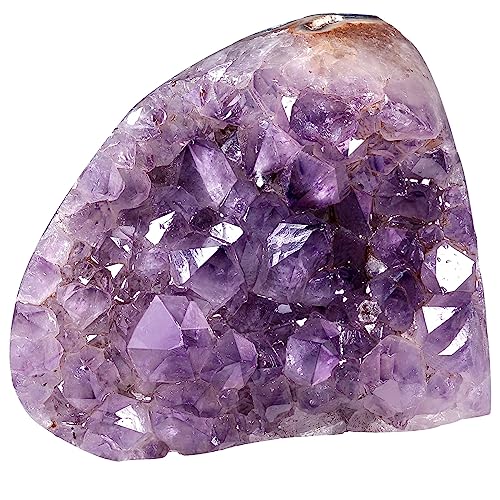 Nupuyai Amethyst Druse Groß Kristall Rohstein Dekoration, Natürlicher Amethyst Drusensegment Stein Cluster Quarz Crystal Dekorative Steine（300g-400g） von Nupuyai