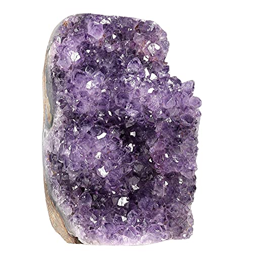 Nupuyai Amethyst Druse Groß Kristall Rohstein Dekoration, Natürlicher Amethyst Drusensegment Stein Cluster Quarz Crystal Dekorative Steine（800g-900g） von Nupuyai