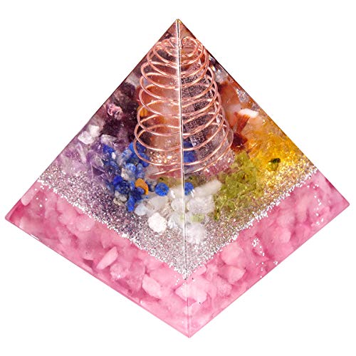 Nupuyai Kristall Pyramide Edelstein Heilstein Energie Pyramiden für Positive Energie Reiki Heilung Meditation und Haus Feng Shui Dekoration von Nupuyai