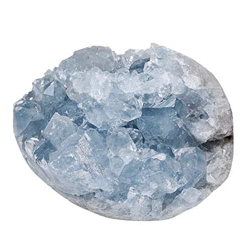 Nupuyai Natürliche Celestite Kristall Druse Rohstein Unregelmäßig Kristall Cluster Drusenstück Reiki Heilstein Dekoration von Nupuyai