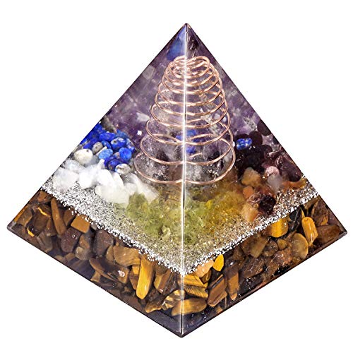 Nupuyai Kristall Pyramide Edelstein Heilstein Energie Pyramiden für Positive Energie Reiki Heilung Meditation und Haus Feng Shui Dekoration von Nupuyai