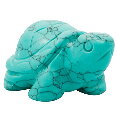 Nupuyai Schildkröte Figur Edelstein Kristall Glücksbringer Reiki Heilstein Feng Shui Deko von Nupuyai