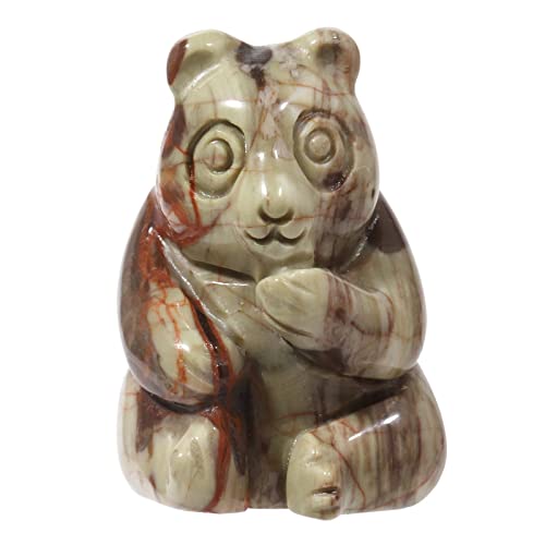 Nupuyai Verrückter Spitzenachat Kristall Bär Figur Deko Baby Bär Statue Heilstein Glücksbringer Stein Figuren Tiere Mini Taschensteine Talisman Reiki Fengshui Deko von Nupuyai