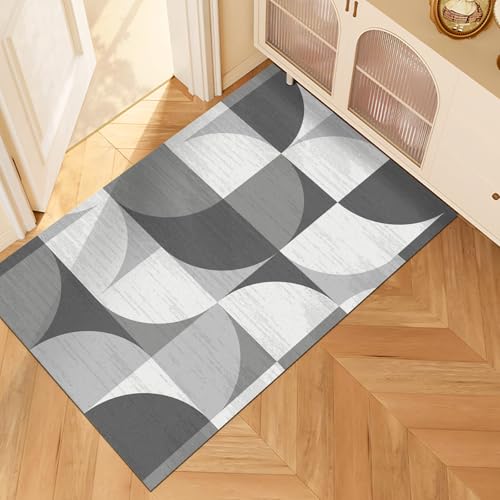 Waschbarer Eingangs-Teppich, rutschfest, modern, geometrisch, für Schlafzimmer, Eingangsbereich, Wohnzimmer, kleiner Boho-Überwurf, Bodenteppich, 2 × 3 Stück Waschbarer Eingangs-Teppich, rutschfest, modern, geometrisch, für Schlafzimmer, Eingangsbereich, Wohnzimmer, kleiner Boho-Überwurf, Bodenteppich, 2 × 3 Stück von Nurhome