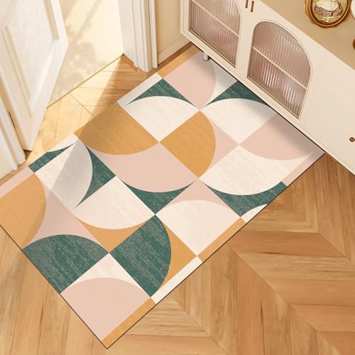 Waschbarer Eingangs-Teppich, rutschfest, modern, geometrisch, für Schlafzimmer, Eingangsbereich, Wohnzimmer, kleiner Boho-Überwurf, Bodenteppich, 2 × 3 Stück Waschbarer Eingangs-Teppich, rutschfest, modern, geometrisch, für Schlafzimmer, Eingangsbereich, Wohnzimmer, kleiner Boho-Überwurf, Bodenteppich, 2 × 3 Stück von Nurhome