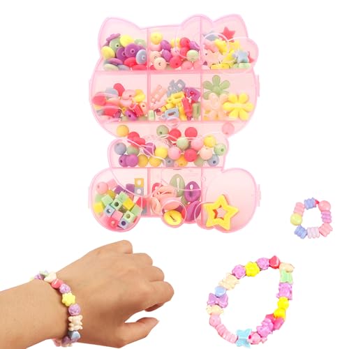Nurila Perlen für Armbänder Kinder, Perlenset Kinder ab 4, Armbänder Selber Machen Kinder, Schmuckperlen & Zubehör, DIY Perlen Set Kinder in verschiedenen Farben Hallo Kitty Katze Nurila Perlen für Armbänder Kinder, Perlenset Kinder ab 4, Armbänder Selber Machen Kinder, Schmuckperlen & Zubehör, DIY Perlen Set Kinder in verschiedenen Farben Hallo Kitty Katze von Nurila