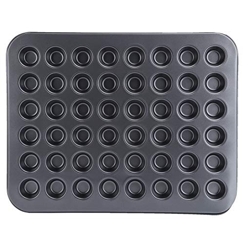 Nurnesy Cupcake-Pfanne mit 48-Tassen-Muffinblech, Antihaftbeschichtet, Mini-Rund-Cupcake-Pfanne, Backform, Backgeschirr, Kochzubehör, Backform Muffins oder Cupcakes, Backgeschirr von Nurnesy