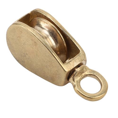 Nurnesy Messingflagge Seilscheibe Rotieren 32 Mm-Durchmesser-Lebescheiben-Einzelriemenscheibenblock, Premium-Messing, Verschleiß, Verwirrung für Boote, Yachten Nurnesy Messingflagge Seilscheibe Rotieren 32 Mm-Durchmesser-Lebescheiben-Einzelriemenscheibenblock, Premium-Messing, Verschleiß, Verwirrung für Boote, Yachten von Nurnesy