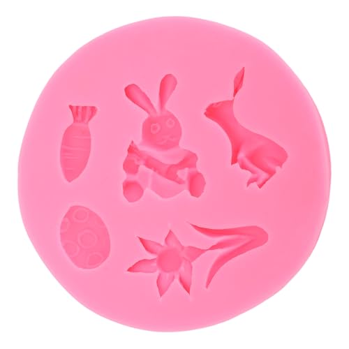 Nurnesy Ostern Silikon Backform - Nahrungsmittelqualität Weiche Multi -Verwendung -Form | Für Fondant, Pralinen, Süßigkeiten, Gelees und Obstsnacks von Nurnesy
