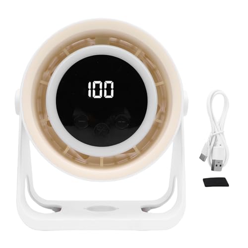 Nurnesy Wiederaufladbarer USB -Schreibtisch -Lüfter - 5 -Geschwindigkeit Ruhig Tragbarer Kühllüfter mit LED -Licht für Zuhause, Büro, Outdoor und Camping Nurnesy Wiederaufladbarer USB -Schreibtisch -Lüfter - 5 -Geschwindigkeit Ruhig Tragbarer Kühllüfter mit LED -Licht für Zuhause, Büro, Outdoor und Camping von Nurnesy