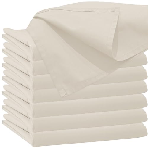 Glatte Bettlaken ohne Gummizug Bettlaken 100 x 200 cm Creme Uni Baumwolle Einfache Klassische Hotel Bettücher ohne Spanngummi Laken Leintuch Haushaltstuch Doppelbett Singles Einzelbett von Nurtextil24