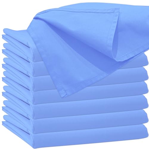 Glatte Bettlaken ohne Gummizug Bettlaken 120 x 200 cm Himmelblau Uni Baumwolle Einfache Klassische Hotel Bettücher ohne Spanngummi Laken Leintuch Haushaltstuch Doppelbett Singles Einzelbett von Nurtextil24