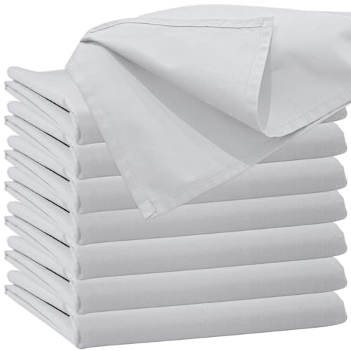 Glatte Bettlaken ohne Gummizug Bettlaken 120 x 200 cm Weiß Uni Baumwolle Einfache Klassische Hotel Bettücher ohne Spanngummi Laken Leintuch Haushaltstuch Doppelbett Singles Einzelbett von Nurtextil24