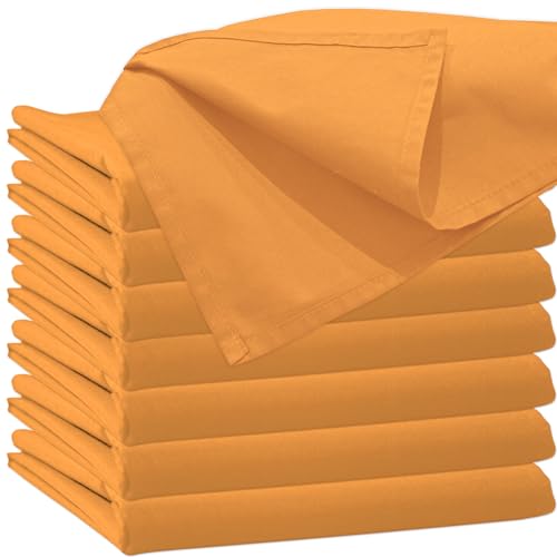 Glatte Bettlaken ohne Gummizug Bettlaken 140 x 200 cm Orange Uni Baumwolle Einfache Klassische Hotel Bettücher ohne Spanngummi Laken Leintuch Haushaltstuch Doppelbett Singles Einzelbett von Nurtextil24