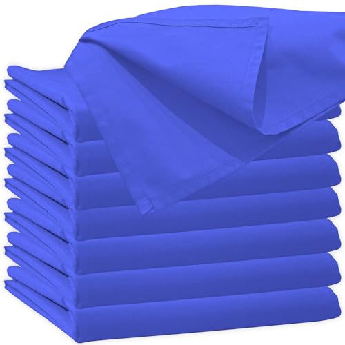 Glatte Bettlaken ohne Gummizug Bettlaken 200 x 220 cm Blau Uni Baumwolle Einfache Klassische Hotel Bettücher ohne Spanngummi Laken Leintuch Haushaltstuch Doppelbett Singles Einzelbett von Nurtextil24